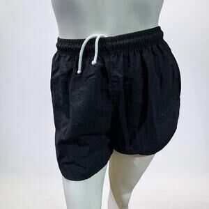 Vintage 80s Sunrays Black Swishy Shorts - Small